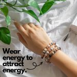 [Healing Trust] Lava Rock Bracelet with Lavender Essential Oil, Pink Zebra Jasper Essential Oil Diffuser Bracelet, Yoga Mediation Bracelet Stone Diffuser, Relaxing Aromatherapy Diffuser Bracelet, Pink Bracelet for Women and Men - Image 6